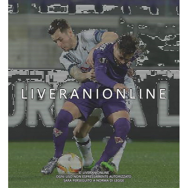 UEFA Europa League 2015/2016 Sedicesimi di Finale Firenze - 18.02.2016 Fiorentina-Tottenham Nella Foto:zarate-mason /Ph.Vitez-Ag. Aldo Liverani