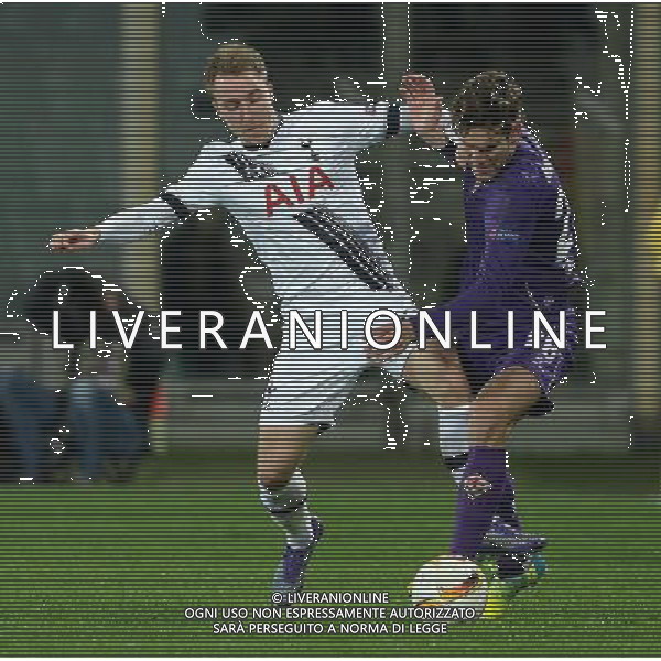 UEFA Europa League 2015/2016 Sedicesimi di Finale Firenze - 18.02.2016 Fiorentina-Tottenham Nella Foto:macos alonso-eriksen /Ph.Vitez-Ag. Aldo Liverani