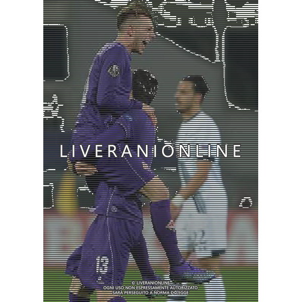 UEFA Europa League 2015/2016 Sedicesimi di Finale Firenze - 18.02.2016 Fiorentina-Tottenham Nella Foto:bernardeschi esulta /Ph.Vitez-Ag. Aldo Liverani