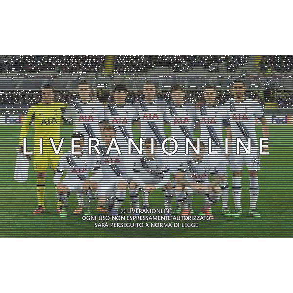 UEFA Europa League 2015/2016 Sedicesimi di Finale Firenze - 18.02.2016 Fiorentina-Tottenham Nella Foto:Tottenham Squadra Formazione Vorm,Alderweireld,Son Heung-Min,Mason,Trippier,Alli,Chadli,Eriksen,Wimmer,Carroll,Davies /Ph.Vitez-Ag. Aldo Liverani