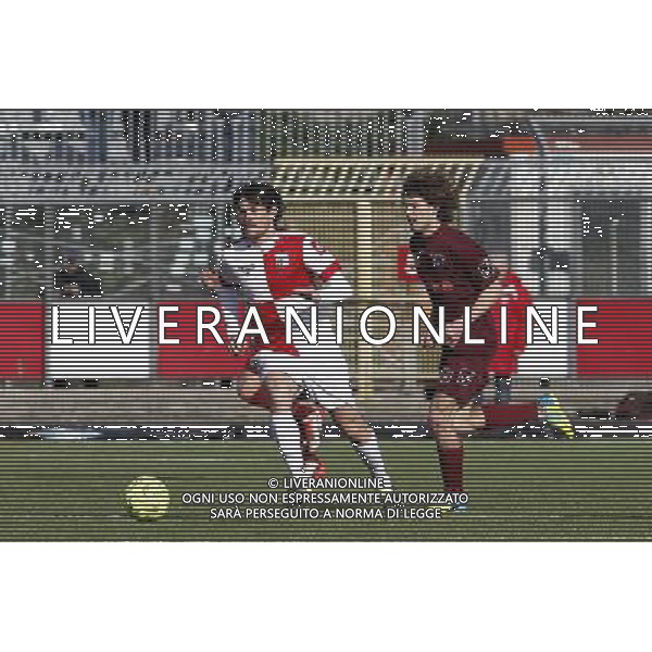 RIMINI vs PONTEDERA, Campionato di Calcio Lega Pro, Girone B, 23Âª giornata, 20/02/2016, nella foto: CARCURO, LUPERINI, IN AZIONE, Â©CLAUDIO ZAMAGNI/AGENZIA ALDO LIVERANI S.A.S.