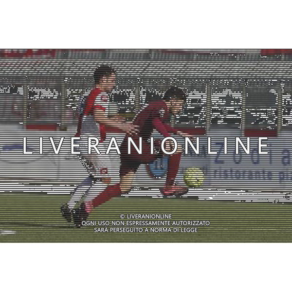 RIMINI vs PONTEDERA, Campionato di Calcio Lega Pro, Girone B, 23Âª giornata, 20/02/2016, nella foto: DISANTO E PUCCIO, IN AZIONE, Â©CLAUDIO ZAMAGNI/AGENZIA ALDO LIVERANI S.A.S.
