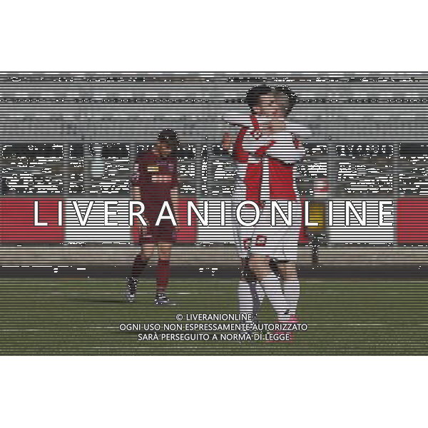 RIMINI vs PONTEDERA, Campionato di Calcio Lega Pro, Girone B, 23Âª giornata, 20/02/2016, nella foto: SIGNORINI E MARTINELLI, SI ABBRACCIANO, , Â©CLAUDIO ZAMAGNI/AGENZIA ALDO LIVERANI S.A.S.
