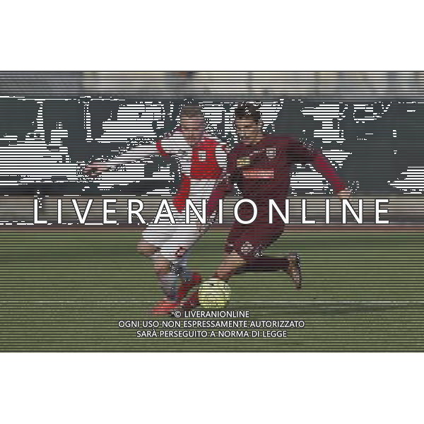 RIMINI vs PONTEDERA, Campionato di Calcio Lega Pro, Girone B, 23Âª giornata, 20/02/2016, nella foto: ALBERTINI E GEMIGNANI, IN AZIONE, Â©CLAUDIO ZAMAGNI/AGENZIA ALDO LIVERANI S.A.S.