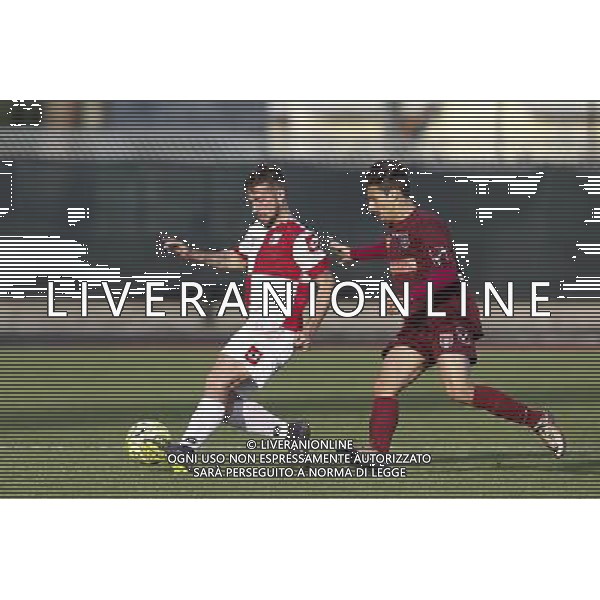 RIMINI vs PONTEDERA, Campionato di Calcio Lega Pro, Girone B, 23Âª giornata, 20/02/2016, nella foto: POLIDORI E GEMIGNANI, Â©CLAUDIO ZAMAGNI/AGENZIA ALDO LIVERANI S.A.S.
