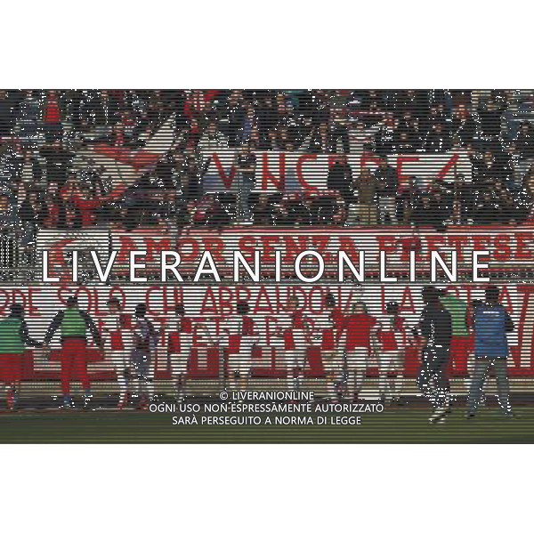 RIMINI vs PONTEDERA, Campionato di Calcio Lega Pro, Girone B, 23Âª giornata, 20/02/2016, nella foto: L\'ESULTANZA FINALE DEL RIMINI, SOTTO LA CURVA, Â©CLAUDIO ZAMAGNI/AGENZIA ALDO LIVERANI S.A.S.