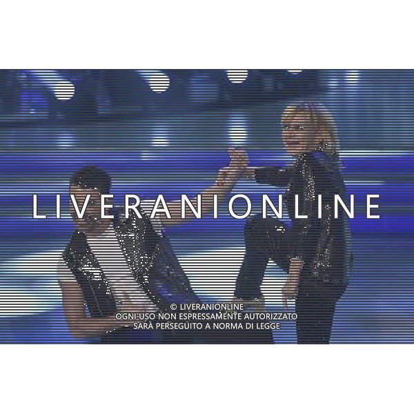1 puntata della trasmissione TV \' Ballando con le stelle \' - Roma 20.02.2016 Auditorium Rai - nella foto: Rita Pavone e Simone Di Pasquale / Ph. Corradetti - Ag. Aldo Liverani sas