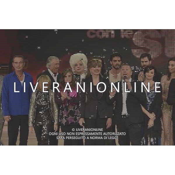 1 puntata della trasmissione TV \' Ballando con le stelle \' - Roma 20.02.2016 Auditorium Rai - nella foto: Milly Carlucci Paolo Belli con i concorrenti / Ph. Corradetti - Ag. Aldo Liverani sas