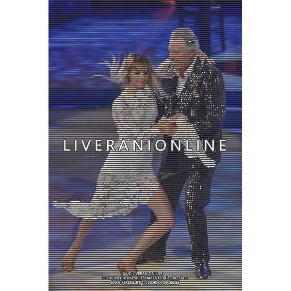 1 puntata della trasmissione TV \' Ballando con le stelle \' - Roma 20.02.2016 Auditorium Rai - nella foto: Lando Buzzanca e Sara Mardegan / Ph. Corradetti - Ag. Aldo Liverani sas
