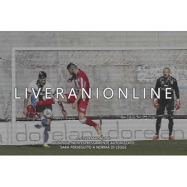 F.C. FORLÃŒ vs PARMA CALCIO 1913, Campionato di Calcio Serie D, Girone D, 28Âª giornata, 21/02/2016, nella foto: BENASSI, TIRA E NICOLINI, INTERCETTA, Â©Claudio Zamagni/AGENZIA ALDO LIVERANI S.A.S.