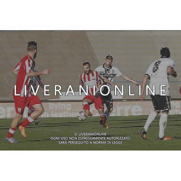F.C. FORLÃŒ vs PARMA CALCIO 1913, Campionato di Calcio Serie D, Girone D, 28Âª giornata, 21/02/2016, nella foto: MUSETTI SU SPINOSA, Â©Claudio Zamagni/AGENZIA ALDO LIVERANI S.A.S.