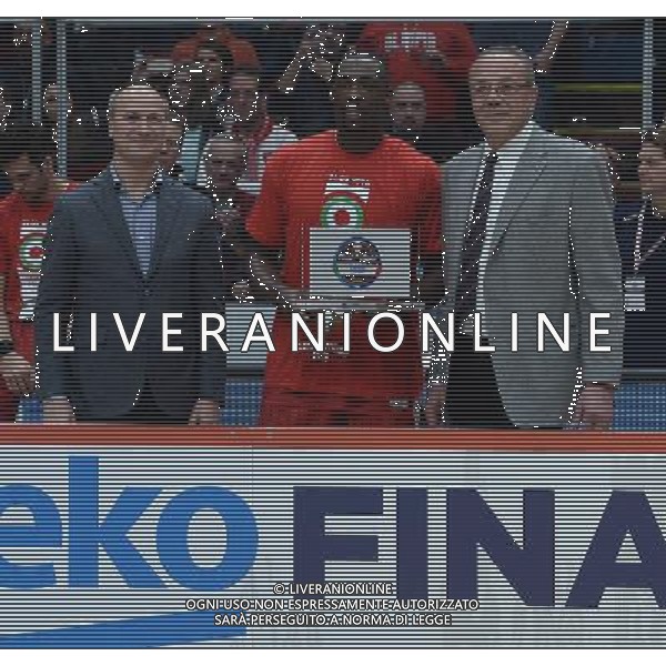 Beko Final Eight 2016 Finale Milano - 21.02.2016 Sidigas Avellino-EA7 Emporio Armani Milano Nella Foto:sanders MVP della finale /Ph.Vitez-Ag. Aldo Liverani