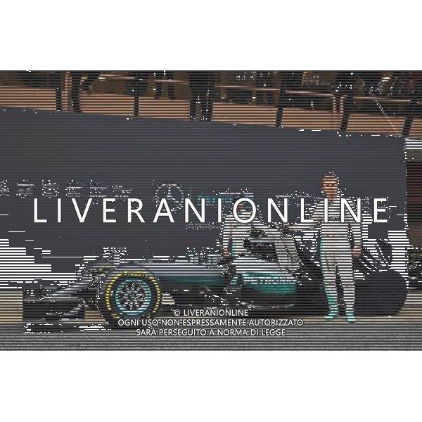 Nico Rosberg (GER) Mercedes AMG F1 and team mate Lewis Hamilton (GBR) Mercedes AMG F1 unveil the Mercedes AMG F1 W07 Hybrid. 22.02.2016. Formula One Testing, Day One, Barcelona, Spain. Monday. / AGENZIA ALDO LIVERANI SAS - ITALY ONLY EDITORIAL USE ONLY