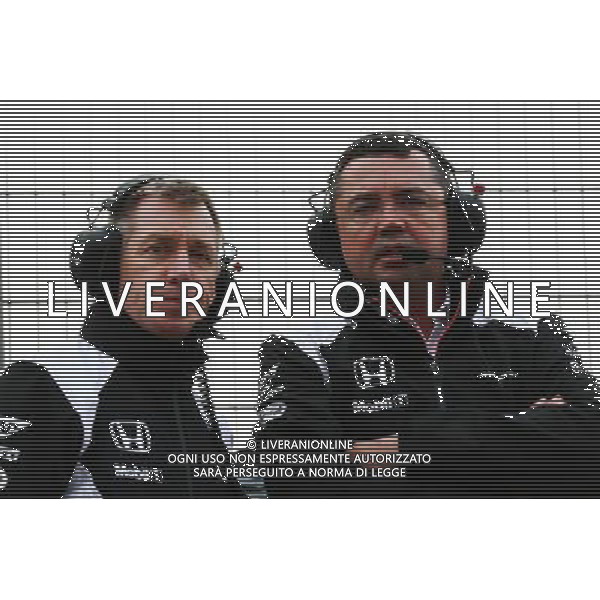 Eric Boullier (FRA) McLaren Racing Director (Right). 22.02.2016. Formula One Testing, Day One, Barcelona, Spain. Monday. AG ALDO LIVERANI SAS ONLY ITALY