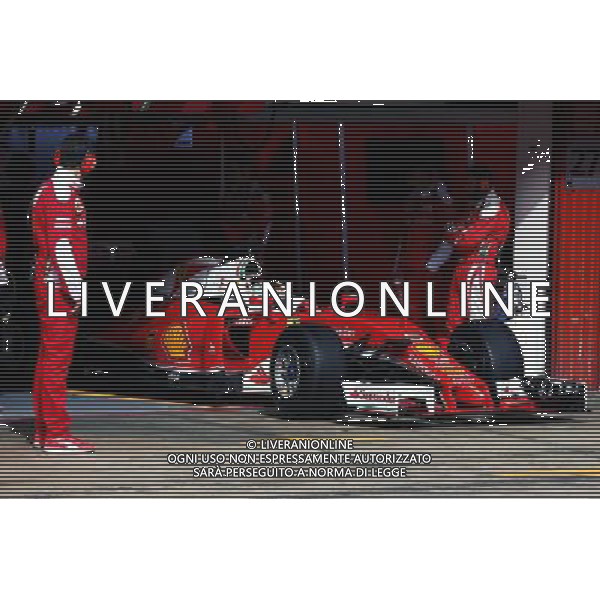 Sebastian Vettel (GER) Ferrari SF16-H leaves the pits. 22.02.2016. Formula One Testing, Day One, Barcelona, Spain. Monday. AG ALDO LIVERANI SAS ONLY ITALY