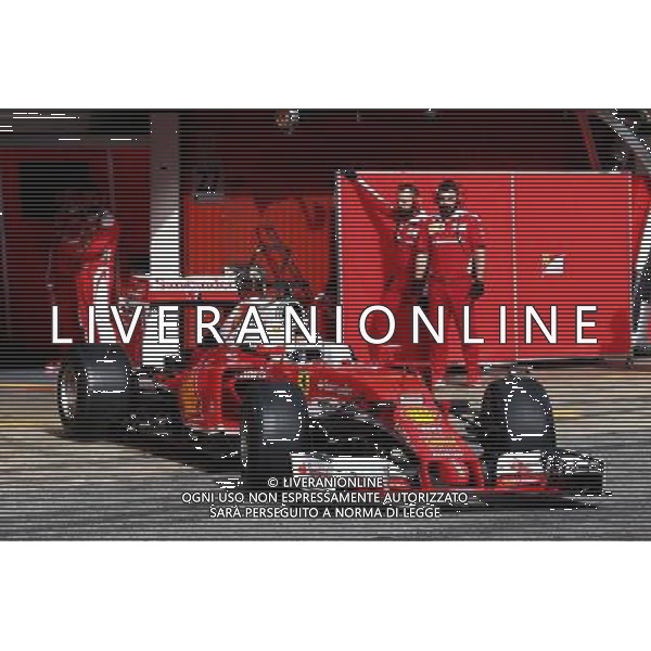 Sebastian Vettel (GER) Ferrari SF16-H leaves the pits. 22.02.2016. Formula One Testing, Day One, Barcelona, Spain. Monday. AG ALDO LIVERANI SAS ONLY ITALY