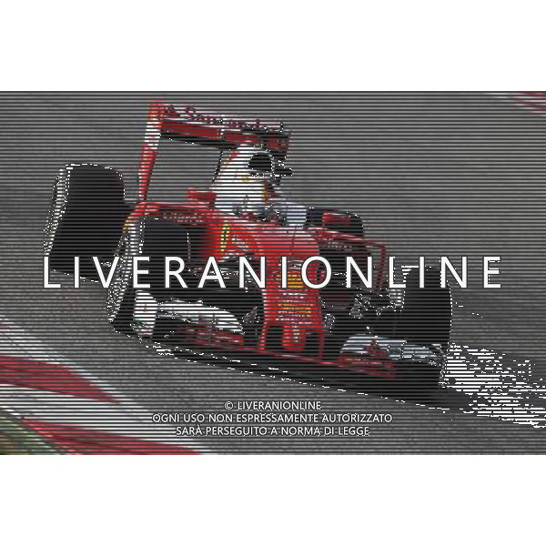 Sebastian Vettel (GER), Scuderia Ferrari 22.02.2016. Formula One Testing, Day One, Barcelona, Spain. Monday. AG ALDO LIVERANI SAS ONLY ITALY
