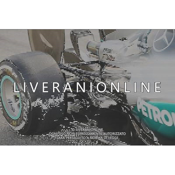 Nico Rosberg (GER) Mercedes AMG F1 W07 Hybrid - rear suspension detail. 23.02.2016. Formula One Testing, Day Two, Barcelona, Spain. Tuesday. AG ALDO LIVERANI SAS ONLY ITALY