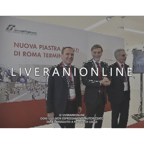 Inaugurazione Nuova Piastra Servizi di Roma Termini - Roma 23.02.2016 - nella foto: Paolo Gallo Graziano Delrio e Maurizio Gentile / Ph Corradetti - Ag. Aldo Liverani Sas / AGENZIA ALDO LIVERANI SAS