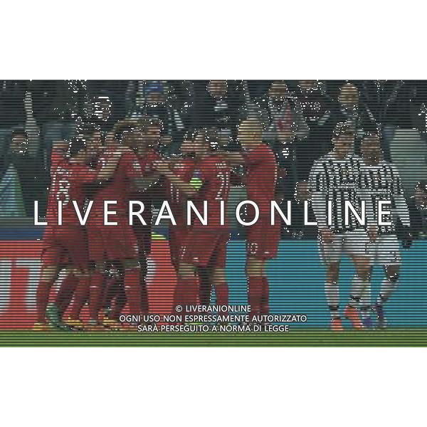 UEFA Champions League 2015/2016 Ottavi di Finale Torino - 23.02.2016 Juventus-Bayern Monaco Nella Foto: esultanza dopo il gol di muller del 0-1 /Ph.Vitez-Ag. Aldo Liverani