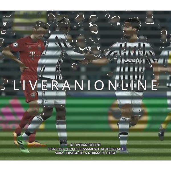 UEFA Champions League 2015/2016 Ottavi di Finale Torino - 23.02.2016 Juventus-Bayern Monaco Nella Foto:khedira esulta con pogba /Ph.Vitez-Ag. Aldo Liverani