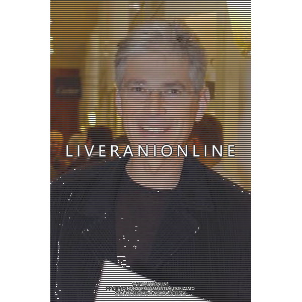 MILANO 20/3/03 P.ZZA DELLA REPUBBLICA, GRAND HOTEL DUCA D\' AOSTA PRESENTAZIONE DELLA NUOVA GILERA 125CC NELLA FOTO IL GIORNALISTA TELEVISIVO DI RAI 3 GIOVANNI FOSSATI FOTO MARIO ROMANO/AG.ALDO LIVERANI 