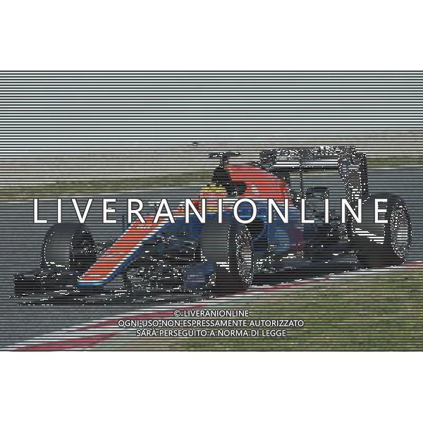 Rio Haryanto (IDN) Manor Racing MRT05. 24.02.2016. Formula One Testing, Day Three, Barcelona, Spain. Wednesday. AG ALDO LIVERANI SAS ONLY ITALY