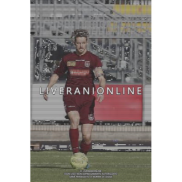 RIMINI vs PONTEDERA, Campionato di Calcio Lega Pro, Girone B, 23» giornata, 20/02/2016, nella foto: IL CAPITANO DEL PONTEDERA, VETTORI FEDERICO, IN AZIONE, ©CLAUDIO ZAMAGNI/AGENZIA ALDO LIVERANI S.A.S.