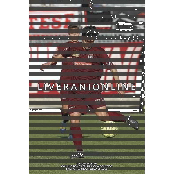 RIMINI vs PONTEDERA, Campionato di Calcio Lega Pro, Girone B, 23» giornata, 20/02/2016, nella foto: GEMIGNANI DANIEL, CARICA IL TIRO, ©CLAUDIO ZAMAGNI/AGENZIA ALDO LIVERANI S.A.S.