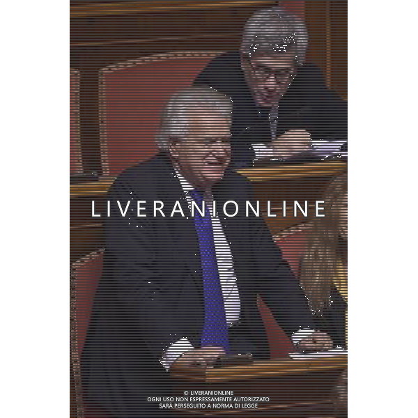 Palazzo Madama discussione del disegno di legge Mille Proroghe Roma - 24.02.2016 - nella foto: Denis Verdini / Ph. Corradetti - Ag. Aldo Liverani Sas / AGENZIA ALDO LIVERANI SAS