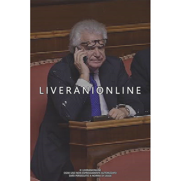 Palazzo Madama discussione del disegno di legge Mille Proroghe Roma - 24.02.2016 - nella foto: Denis Verdini / Ph. Corradetti - Ag. Aldo Liverani Sas / AGENZIA ALDO LIVERANI SAS