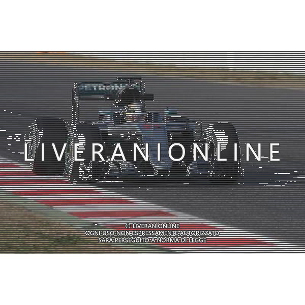 Lewis Hamilton (GBR) Mercedes AMG F1 W07 Hybrid. 25.02.2016. Formula One Testing, Day Four, Barcelona, Spain. Thursday. AG ALDO LIVERANI SAS ONLY ITALY