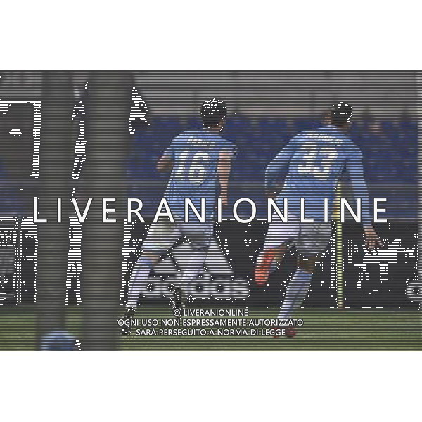 UEFA Europa League 2015-2016 sedicesimi ritorno - Roma - 25.02.2016 - Stadio Olimpico - Lazio vs Galatasaray - nella foto: esultanza dopo il gol di parolo con mauricio /Ph. Corradetti - Ag. Aldo Liverani Sas / AGENZIA ALDO LIVERANI SAS