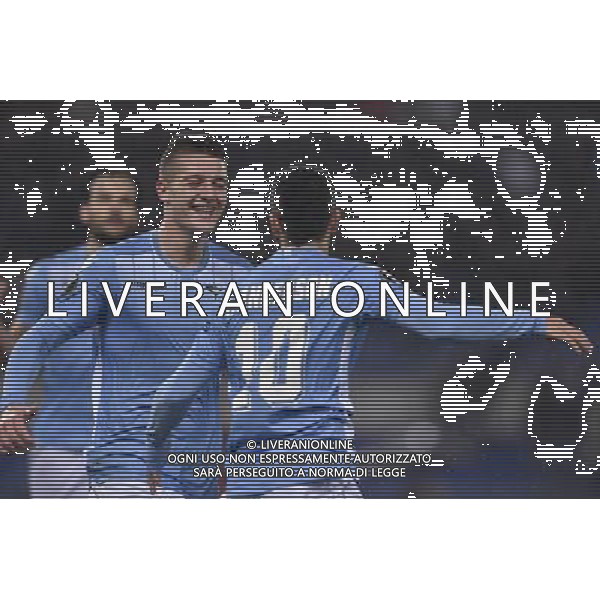 UEFA Europa League 2015-2016 sedicesimi ritorno - Roma - 25.02.2016 - Stadio Olimpico - Lazio vs Galatasaray - nella foto: esultanza dopo il gol di felipe anderson e Milinkovic-Savic /Ph. Corradetti - Ag. Aldo Liverani Sas / AGENZIA ALDO LIVERANI SAS