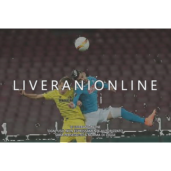 NAPOLI - VILLARREAL UEFA Europa League 2015-2016 sedicesimi ritorno 25.02.2016 NELLA FOTO SUAREZ, HYSAJ ©MOSCA / AGENZIA ALDO LIVERANI SAS