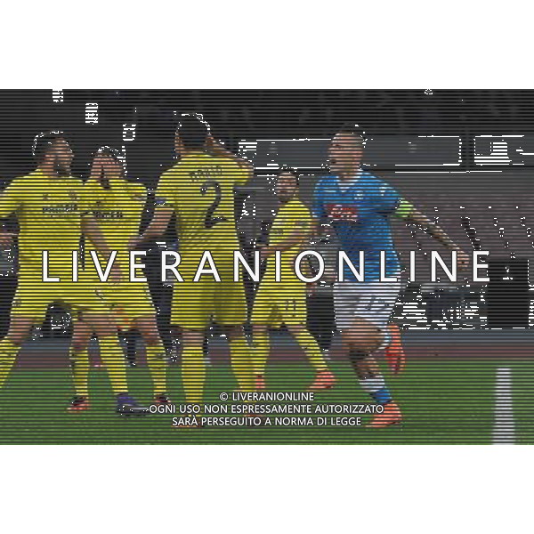 NAPOLI - VILLARREAL UEFA Europa League 2015-2016 sedicesimi ritorno 25.02.2016 NELLA FOTO ESULTANZA DOPO IL GOL DI MAREK HAMSIK ©MOSCA / AGENZIA ALDO LIVERANI SAS