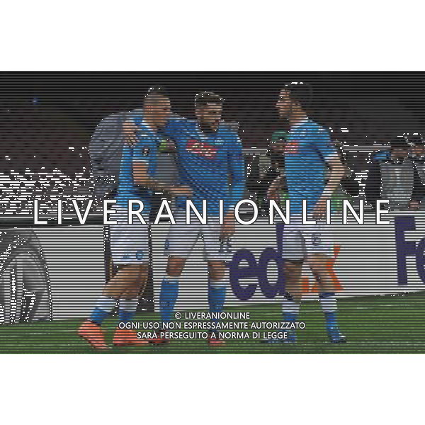 NAPOLI - VILLARREAL UEFA Europa League 2015-2016 sedicesimi ritorno 25.02.2016 NELLA FOTO ESULTANZA DOPO IL GOL DI MAREK HAMSIK C ©MOSCA / AGENZIA ALDO LIVERANI SAS