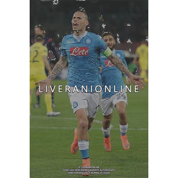 NAPOLI - VILLARREAL UEFA Europa League 2015-2016 sedicesimi ritorno 25.02.2016 NELLA FOTO ESULTANZA DOPO IL GOL DI MAREK HAMSIK ©MOSCA / AGENZIA ALDO LIVERANI SAS