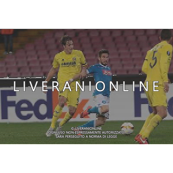 NAPOLI - VILLARREAL UEFA Europa League 2015-2016 sedicesimi ritorno 25.02.2016 NELLA FOTO MERTENS, PINA ©MOSCA / AGENZIA ALDO LIVERANI SAS