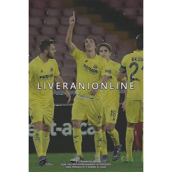 NAPOLI - VILLARREAL UEFA Europa League 2015-2016 sedicesimi ritorno 25.02.2016 NELLA FOTO ESULTANZA DOPO IL GOL DI TOMAS PINA ©MOSCA / AGENZIA ALDO LIVERANI SAS