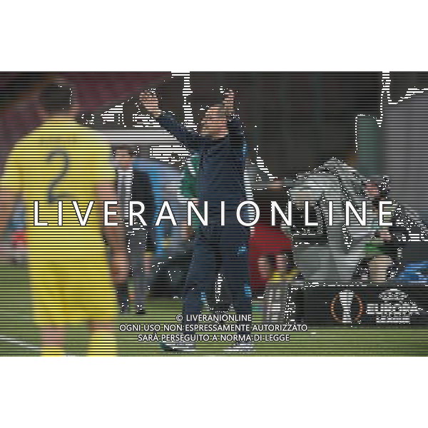 NAPOLI - VILLARREAL UEFA Europa League 2015-2016 sedicesimi ritorno 25.02.2016 NELLA FOTO LA DELUSIONE DI MAURIZIO SARRI ©MOSCA / AGENZIA ALDO LIVERANI SAS