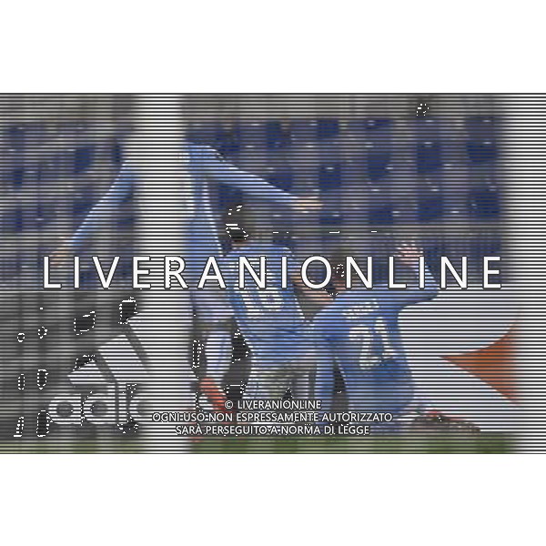UEFA Europa League 2015-2016 sedicesimi ritorno - Roma - 25.02.2016 - Stadio Olimpico - Lazio vs Galatasaray - nella foto: L\'esultanza dopo il gol di Marco Parolo /Ph. Corradetti - Ag. Aldo Liverani Sas/ AGENZIA ALDO LIVERANI SAS