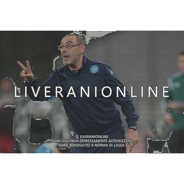 NAPOLI - VILLARREAL UEFA Europa League 2015-2016 sedicesimi ritorno 25.02.2016 NELLA FOTO MAURIZIO SARRI ©MOSCA / AGENZIA ALDO LIVERANI SAS