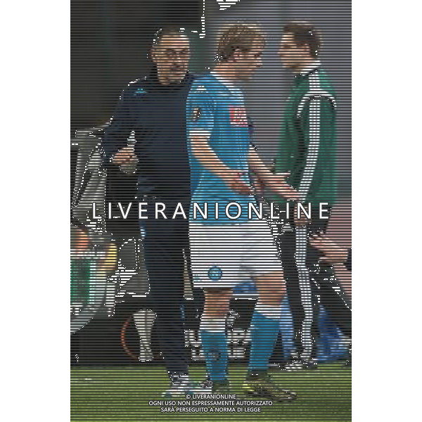NAPOLI - VILLARREAL UEFA Europa League 2015-2016 sedicesimi ritorno 25.02.2016 NELLA FOTO MAURIZIO SARRI IVAN STRINIC ©MOSCA / AGENZIA ALDO LIVERANI SAS