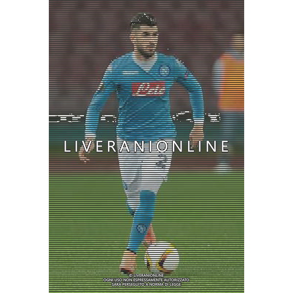 NAPOLI - VILLARREAL UEFA Europa League 2015-2016 sedicesimi ritorno 25.02.2016 NELLA FOTO ELSEID HYSAJ ©MOSCA / AGENZIA ALDO LIVERANI SAS
