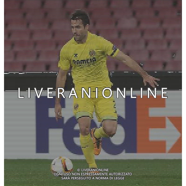 NAPOLI - VILLARREAL UEFA Europa League 2015-2016 sedicesimi ritorno 25.02.2016 NELLA FOTO MARIO GASPAR ©MOSCA / AGENZIA ALDO LIVERANI SAS