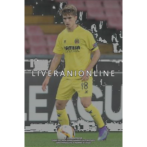 NAPOLI - VILLARREAL UEFA Europa League 2015-2016 sedicesimi ritorno 25.02.2016 NELLA FOTO DENIS SUAREZ ©MOSCA / AGENZIA ALDO LIVERANI SAS