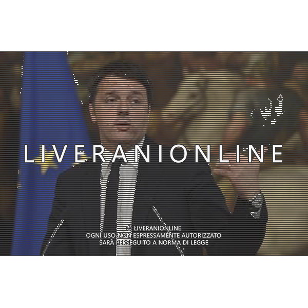 Il Presidente del Consiglio dei Ministri Matteo Renzi incontra il presidente della Commissione Europea Jean-Claude Juncker - Roma - 26.02.2016 - Palazzo Chigi - nella foto: Matteo Renzi / Ph. Corradetti - Ag. Aldo Liverani Sas / AGENZIA ALDO LIVERANI SAS