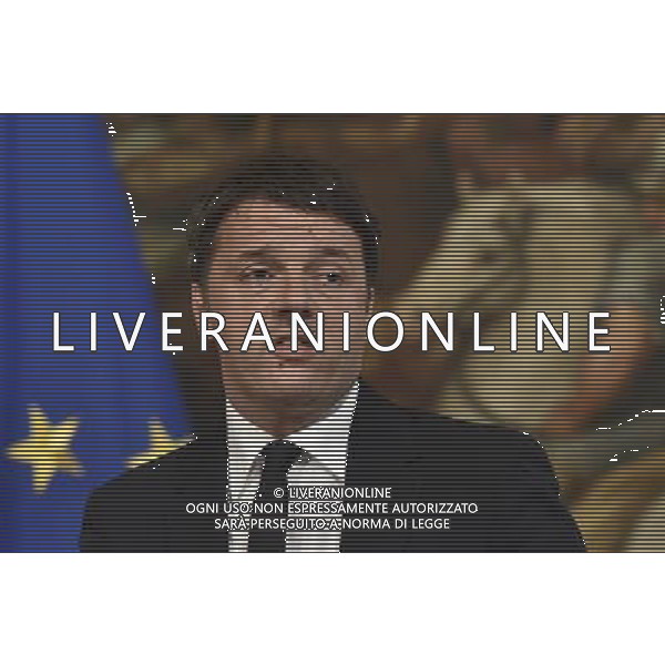 Il Presidente del Consiglio dei Ministri Matteo Renzi incontra il presidente della Commissione Europea Jean-Claude Juncker - Roma - 26.02.2016 - Palazzo Chigi - nella foto: Matteo Renzi / Ph. Corradetti - Ag. Aldo Liverani Sas / AGENZIA ALDO LIVERANI SAS