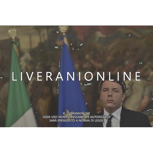 Il Presidente del Consiglio dei Ministri Matteo Renzi incontra il presidente della Commissione Europea Jean-Claude Juncker - Roma - 26.02.2016 - Palazzo Chigi - nella foto: Matteo Renzi / Ph. Corradetti - Ag. Aldo Liverani Sas / AGENZIA ALDO LIVERANI SAS